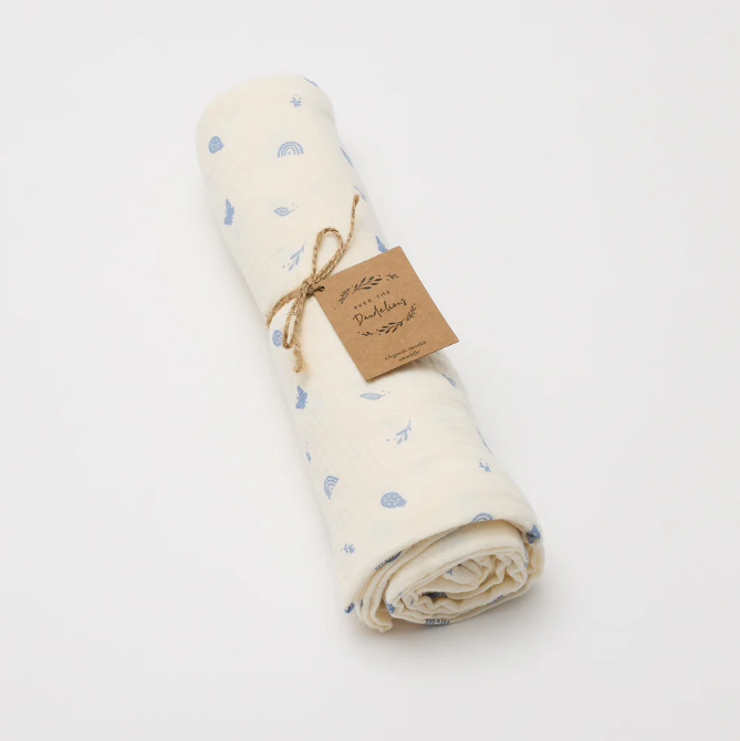 Organic Muslin Swaddle - Enchanted Garden