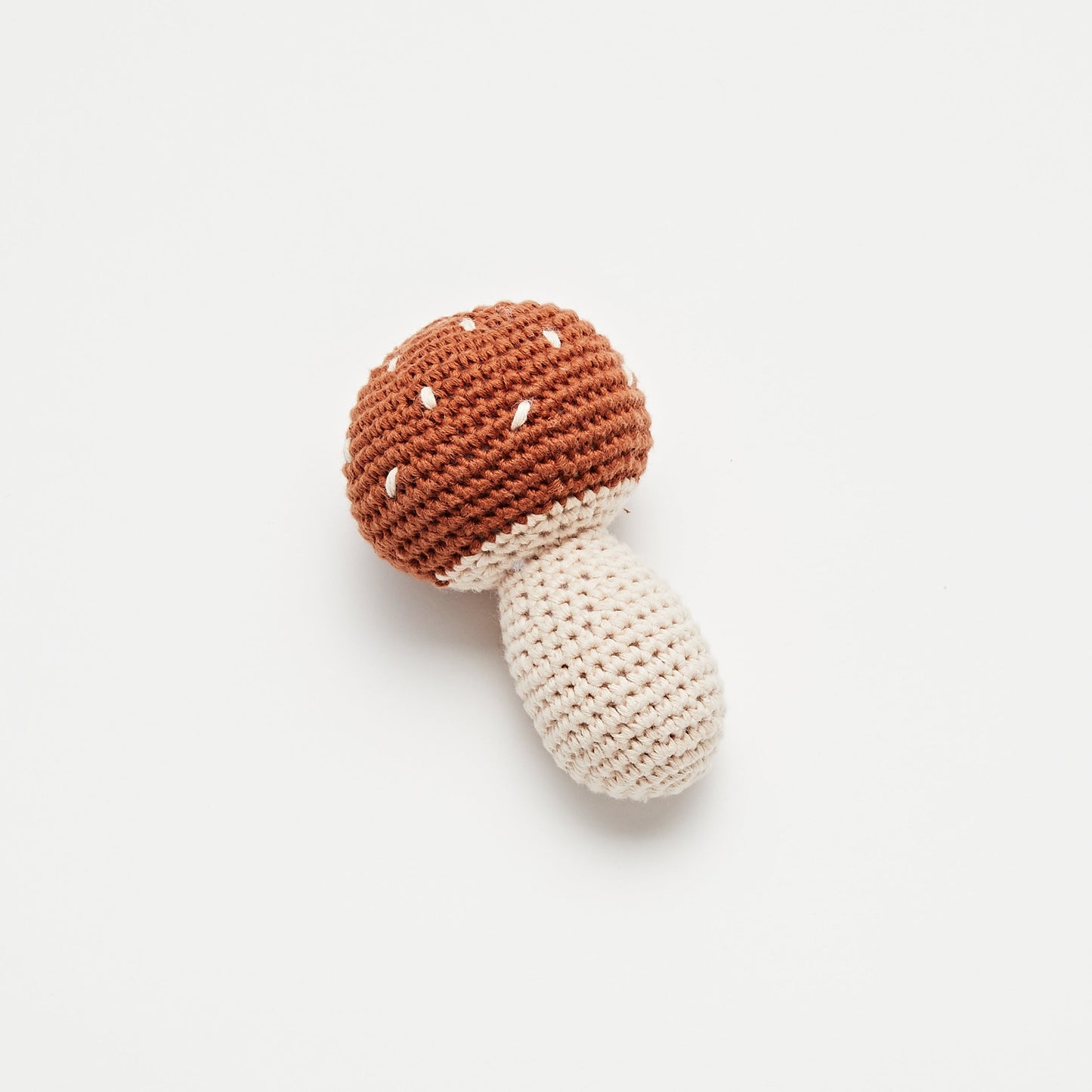 Crochet Mushroom Rattle